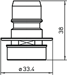 MLN01648 FLOWMASTER™ H.G. NOZZLE HOLDER LONG MAZAK